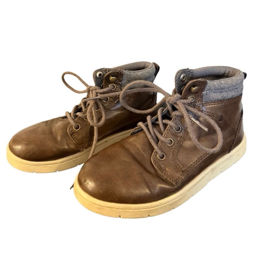 Cat & Jack brown boys bootie size 13